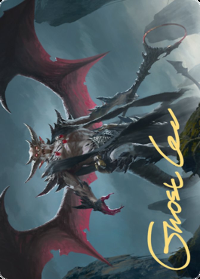 Taborax, Hope's Demise Art Card (Gold-Stamped Signature) [Zendikar Rising Art Series] | Good Games Morley