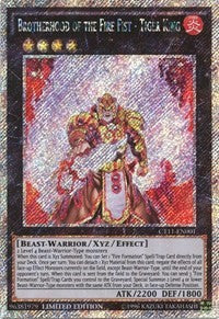 Brotherhood of the Fire Fist - Tiger King [CT11-EN001] Secret Rare | Good Games Morley
