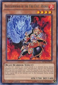 Brotherhood of the Fire Fist - Rhino [MP14-EN014] Rare | Good Games Morley