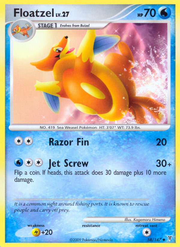 Floatzel (58/147) [Platinum: Supreme Victors] | Good Games Morley
