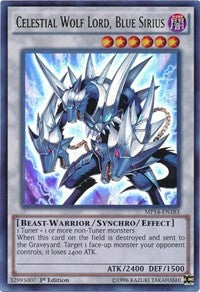 Celestial Wolf Lord, Blue Sirius [MP14-EN183] Ultra Rare | Good Games Morley