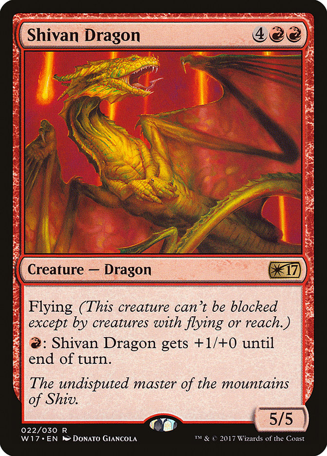 Shivan Dragon [Welcome Deck 2017] | Good Games Morley