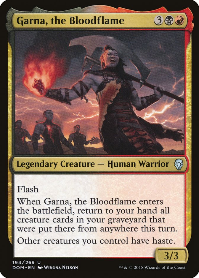 Garna, the Bloodflame [Dominaria] | Good Games Morley