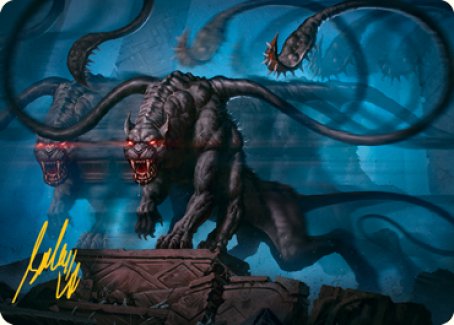 Displacer Beast Art Card (Gold-Stamped Signature) [Dungeons & Dragons: Adventures in the Forgotten Realms Art Series] | Good Games Morley
