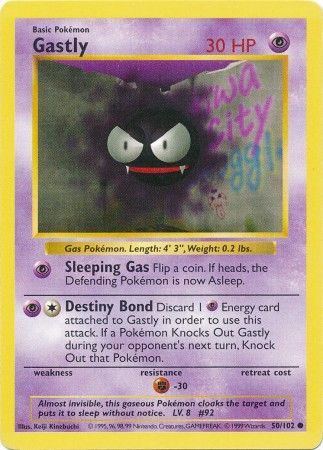 Gastly (50/102) [Base Set Shadowless Unlimited] | Good Games Morley