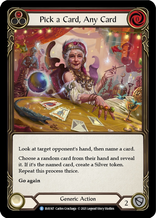 Pick a Card, Any Card (Red) [EVR167] (Everfest)  1st Edition Normal | Good Games Morley