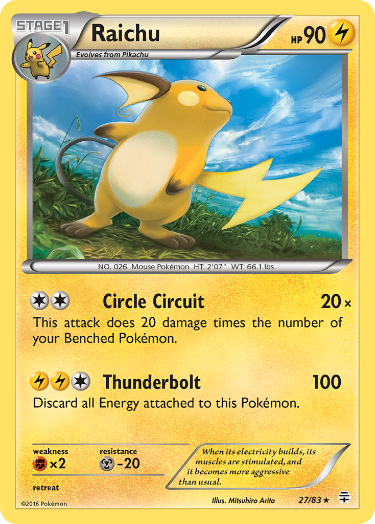Raichu (27/83) [XY: Generations] | Good Games Morley