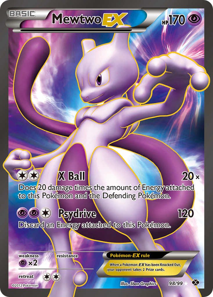 Mewtwo EX (98/99) [Black & White: Next Destinies] | Good Games Morley