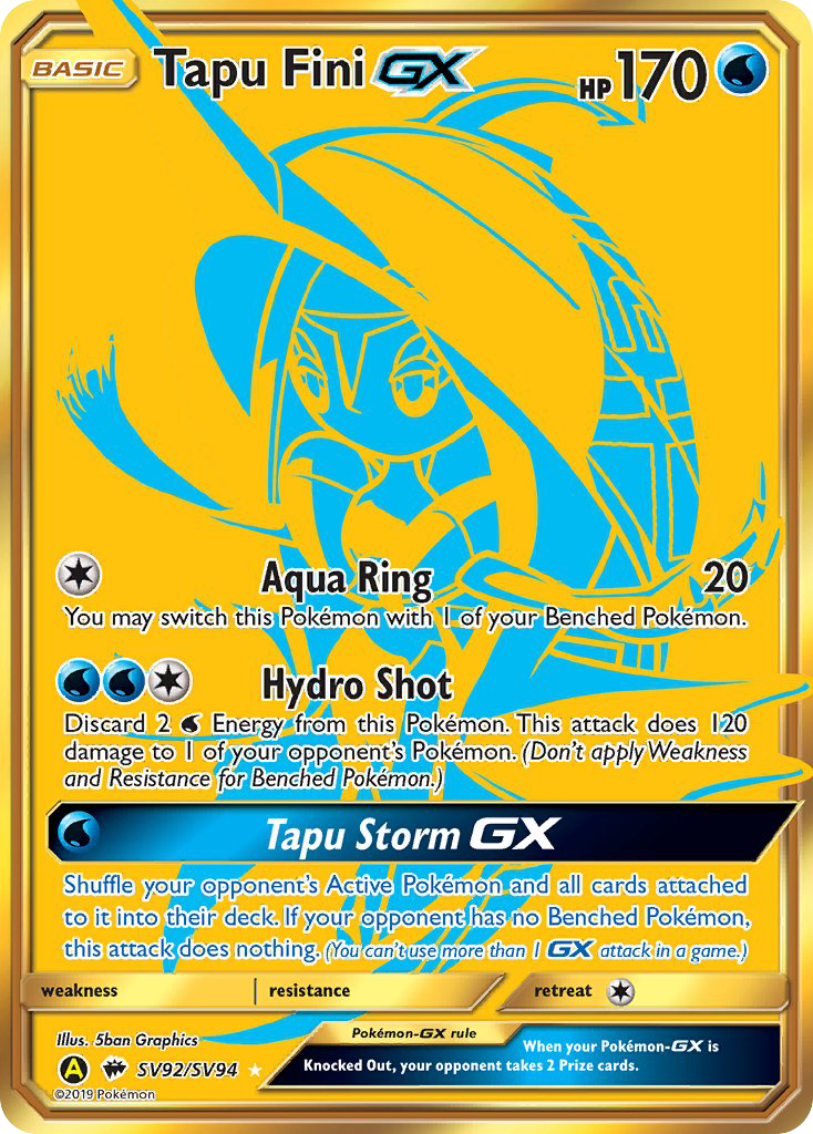 Tapu Fini GX (SV92/SV94) [Sun & Moon: Hidden Fates - Shiny Vault] | Good Games Morley