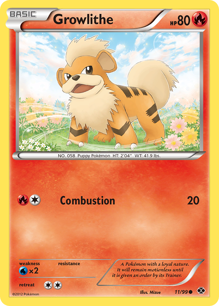 Growlithe (11/99) [Black & White: Next Destinies] | Good Games Morley