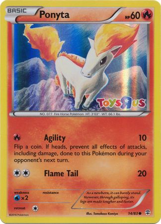 Ponyta (14/83) (Toys R Us Promo) [XY: Generations] | Good Games Morley
