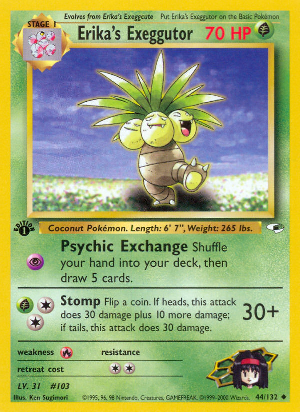 Erika's Exeggutor (44/132) [Gym Heroes 1st Edition] | Good Games Morley
