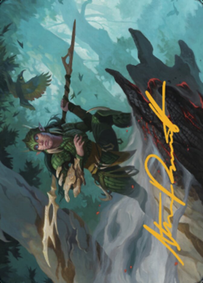 Gwenna, Eyes of Gaea Art Card (Gold-Stamped Signature) [The Brothers' War Art Series] | Good Games Morley