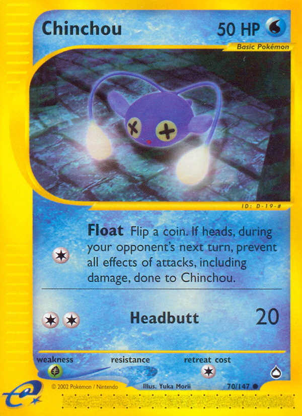 Chinchou (70/147) [Aquapolis] | Good Games Morley