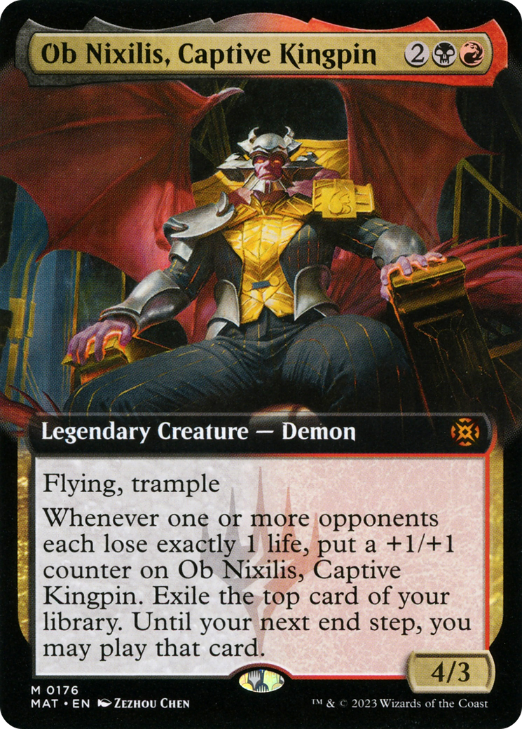 Ob Nixilis, Captive Kingpin (Extended Art) [March of the Machine: The Aftermath] | Good Games Morley