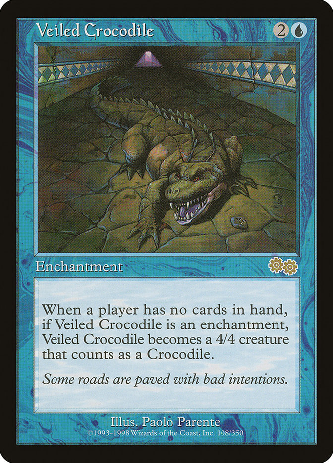 Veiled Crocodile [Urza's Saga] | Good Games Morley