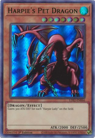Harpie's Pet Dragon (Green) [LDS2-EN066] Ultra Rare | Good Games Morley