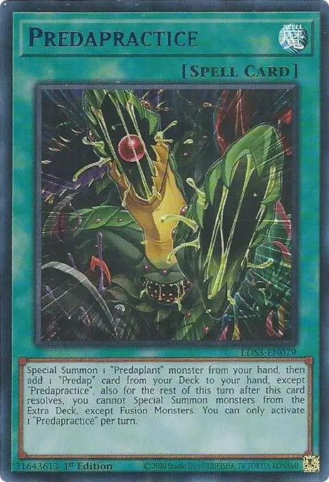 Predapractice (Blue) [LDS3-EN079] Ultra Rare | Good Games Morley