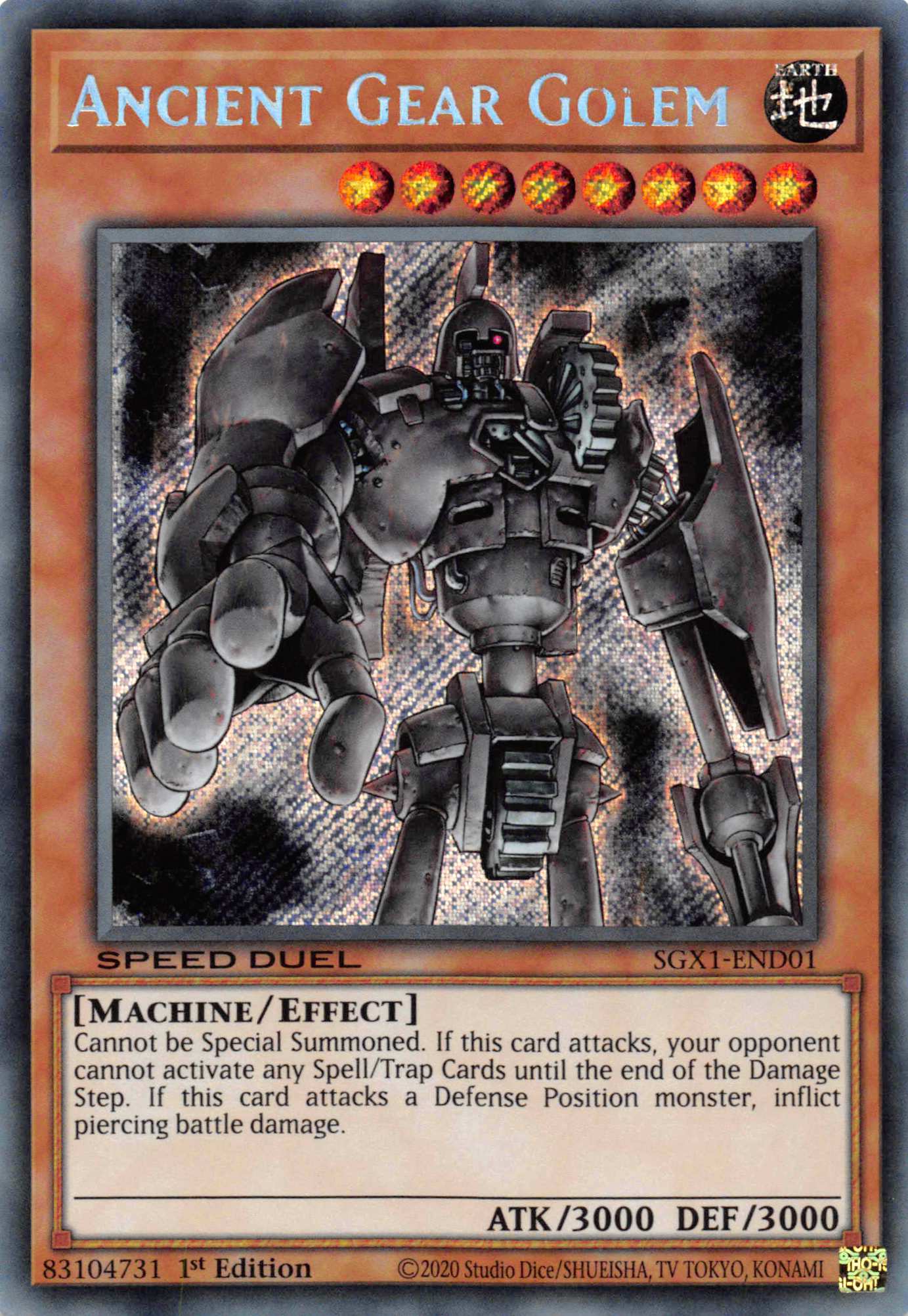 Ancient Gear Golem [SGX1-END01] Secret Rare | Good Games Morley