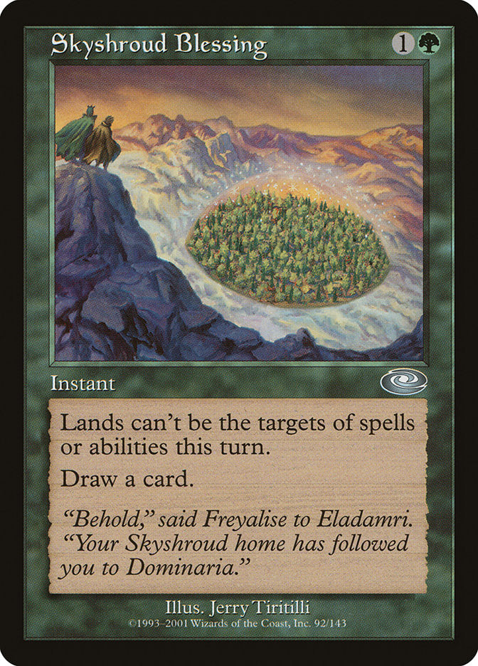 Skyshroud Blessing [Planeshift] | Good Games Morley