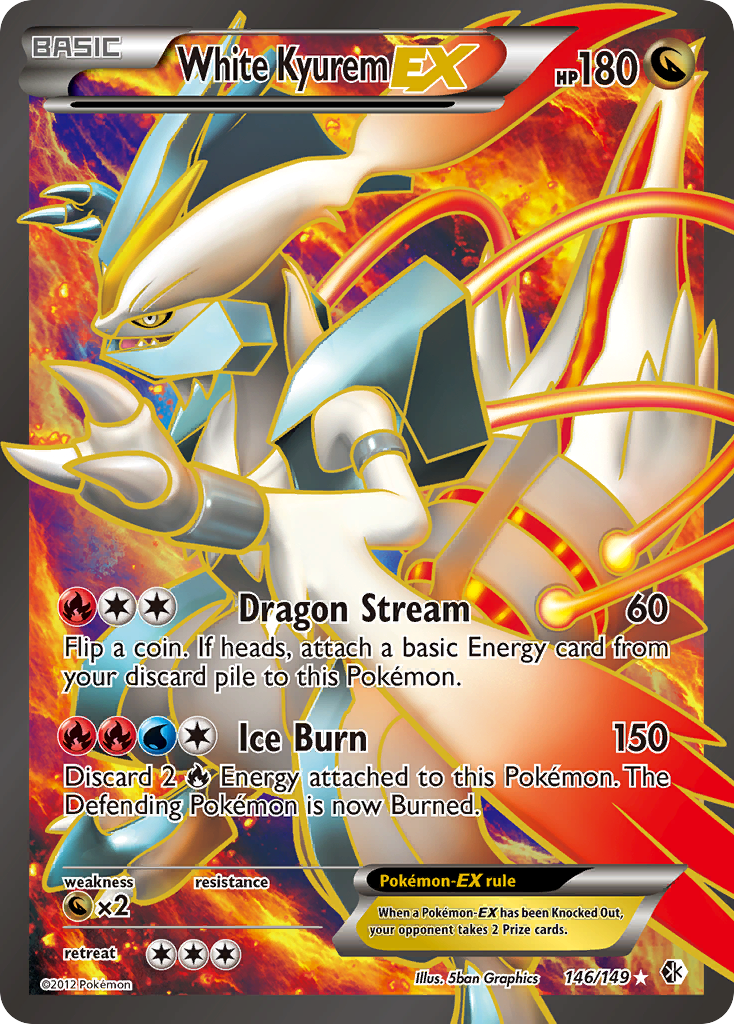 White Kyurem EX (146/149) [Black & White: Boundaries Crossed] | Good Games Morley