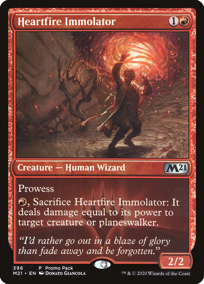 Heartfire Immolator (Promo Pack) [Core Set 2021 Promos] | Good Games Morley