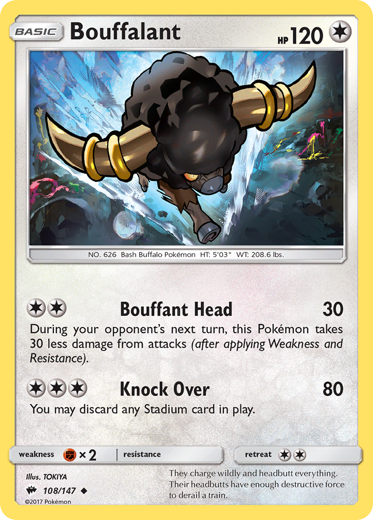 Bouffalant (108/147) [Sun & Moon: Burning Shadows] | Good Games Morley