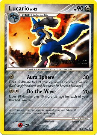 Lucario (53/127) (Prerelease Promo) [Diamond & Pearl: Black Star Promos] | Good Games Morley
