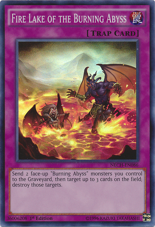 Fire Lake of the Burning Abyss [NECH-EN086] Super Rare | Good Games Morley