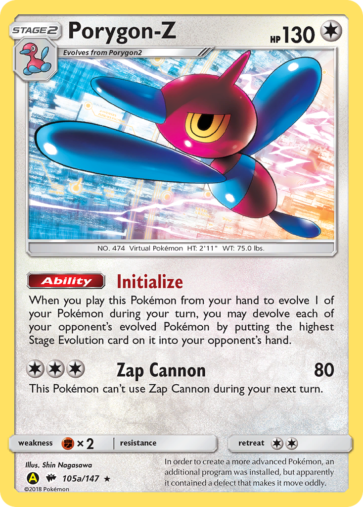 Porygon-Z (105a/147) (Alternate Art Promo) [Sun & Moon: Burning Shadows] | Good Games Morley