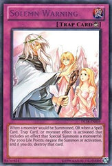 Solemn Warning (Purple) [DL18-EN019] Rare | Good Games Morley