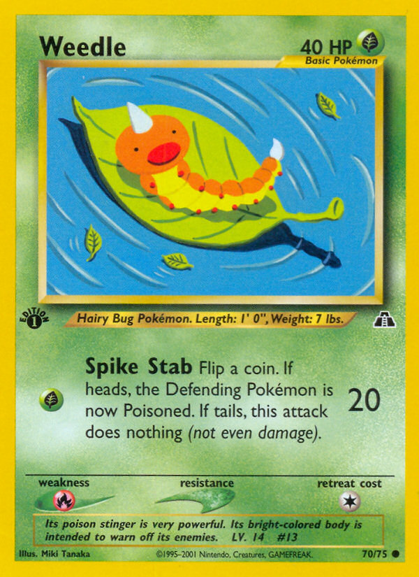 Weedle (70/75) [Neo Discovery 1st Edition] | Good Games Morley