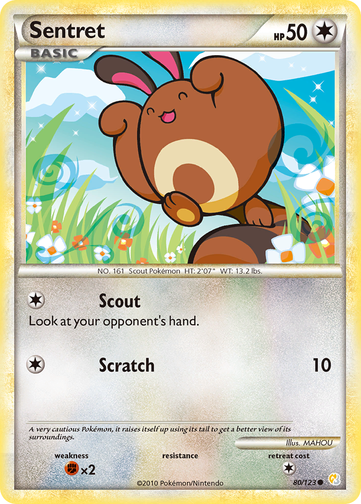 Sentret (80/123) [HeartGold & SoulSilver: Base Set] | Good Games Morley