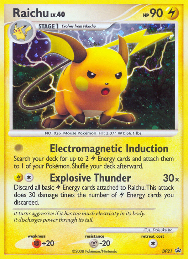 Raichu (DP21) [Diamond & Pearl: Black Star Promos] | Good Games Morley