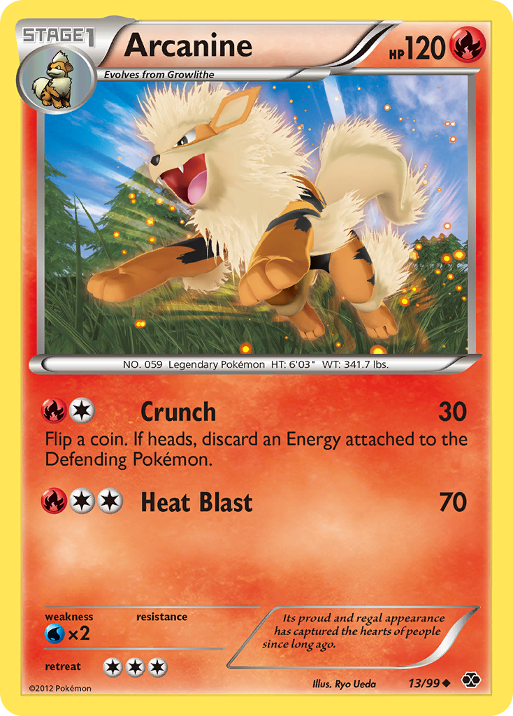 Arcanine (13/99) [Black & White: Next Destinies] | Good Games Morley
