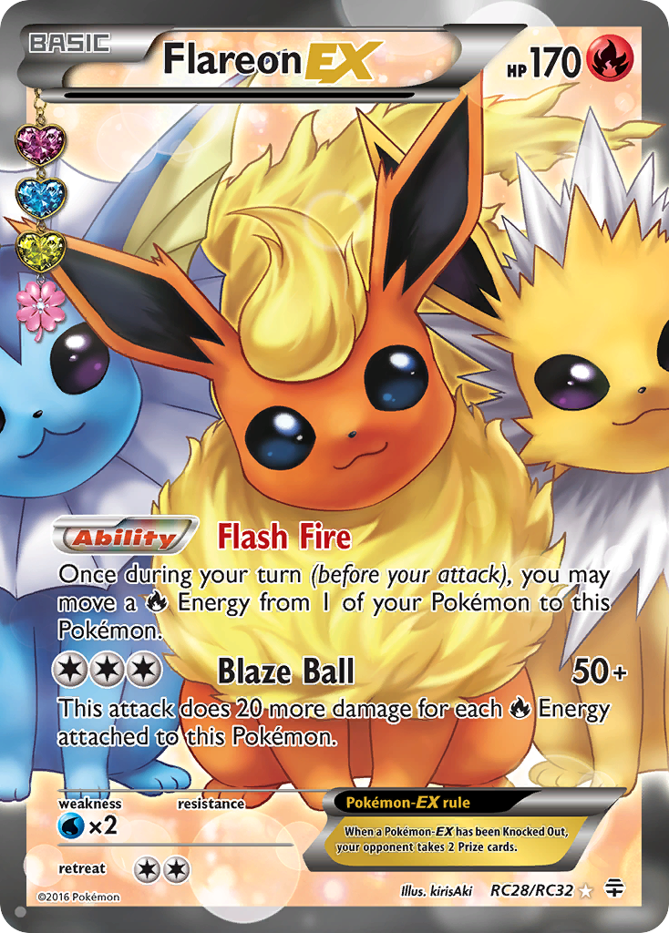 Flareon EX (RC28/RC32) [XY: Generations] | Good Games Morley