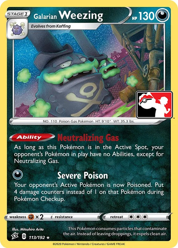 Galarian Weezing (113/192) [Prize Pack Series One] | Good Games Morley