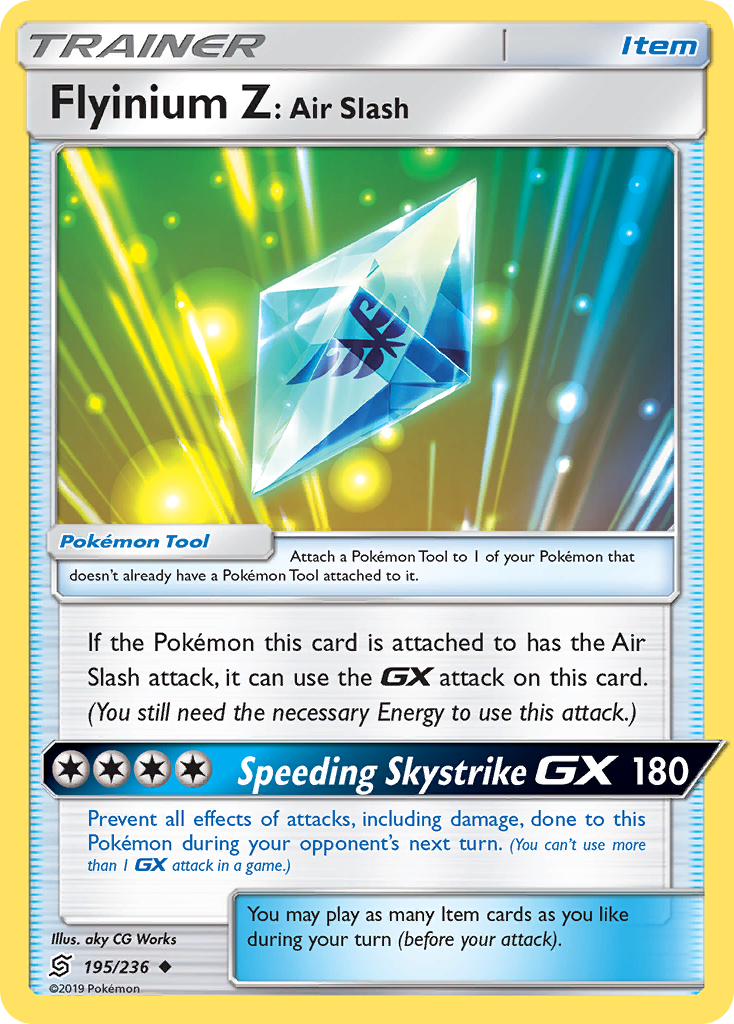 Flyinium Z: Air Slash (195/236) [Sun & Moon: Unified Minds] | Good Games Morley