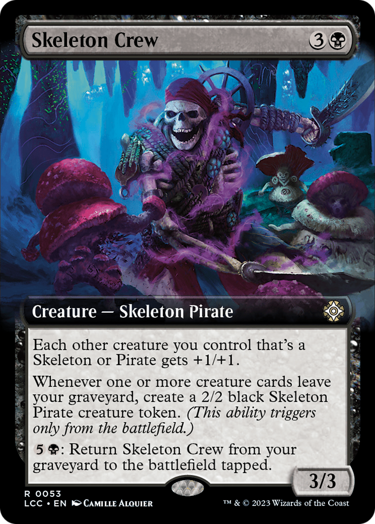 Skeleton Crew (Extended Art) [The Lost Caverns of Ixalan Commander] | Good Games Morley