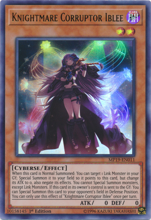 Knightmare Corruptor Iblee [MP19-EN011] Ultra Rare | Good Games Morley
