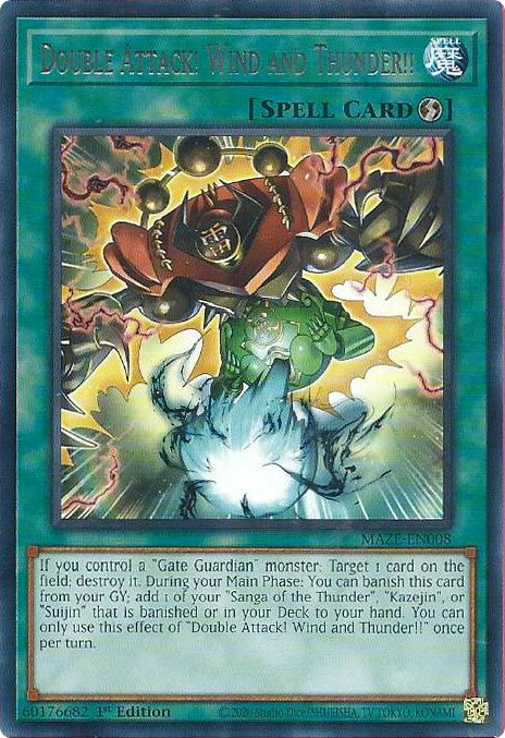 Double Attack! Wind and Thunder!! [MAZE-EN008] Rare | Good Games Morley