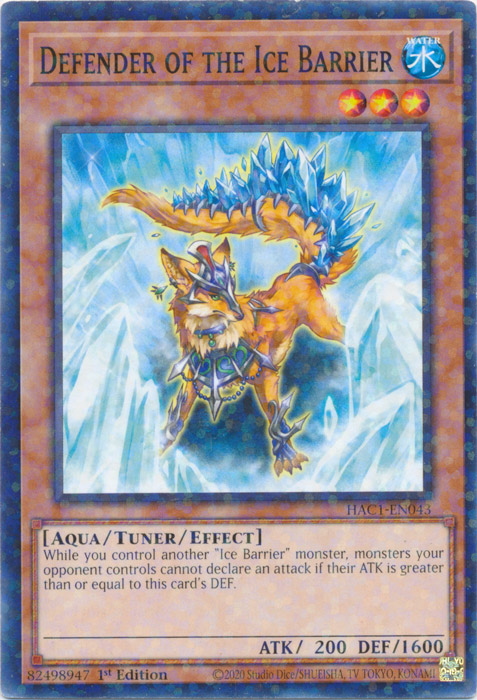 Defender of the Ice Barrier (Duel Terminal) [HAC1-EN043] Common | Good Games Morley