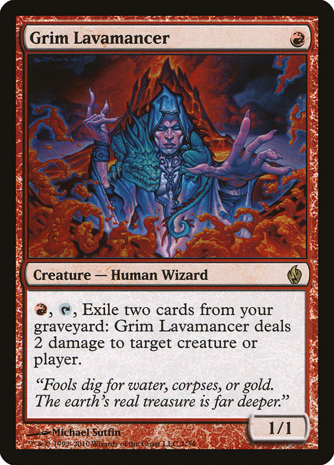 Grim Lavamancer [Premium Deck Series: Fire and Lightning] | Good Games Morley