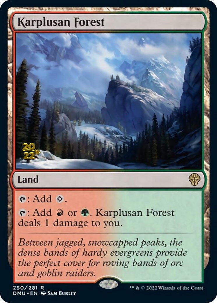 Karplusan Forest [Dominaria United Prerelease Promos] | Good Games Morley