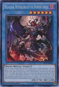 Malacoda, Netherlord of the Burning Abyss [SECE-EN085] Secret Rare | Good Games Morley