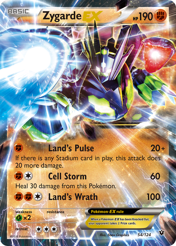 Zygarde EX (54/124) [XY: Fates Collide] | Good Games Morley