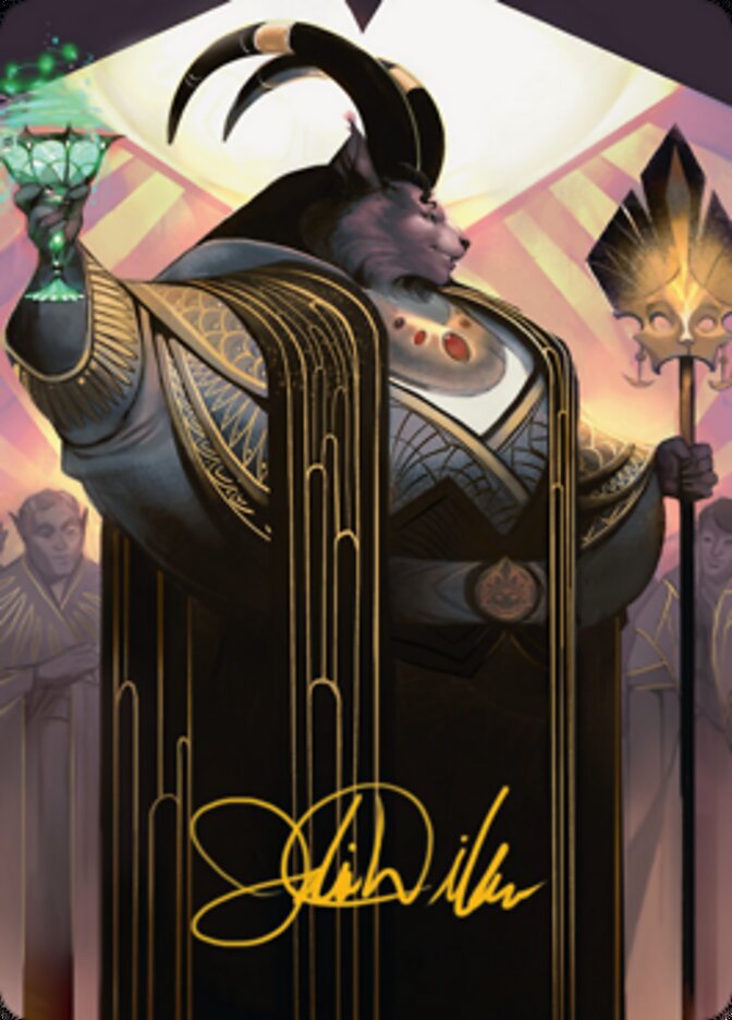 Jetmir, Nexus of Revels 2 Art Card (Gold-Stamped Signature) [Streets of New Capenna Art Series] | Good Games Morley