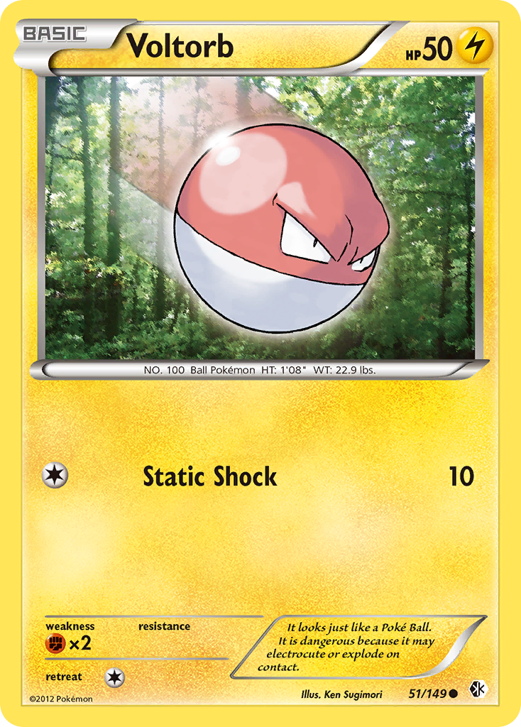 Voltorb (51/149) [Black & White: Boundaries Crossed] | Good Games Morley