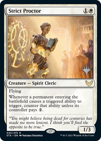 Strict Proctor (Promo Pack) [Strixhaven: School of Mages Promos] | Good Games Morley