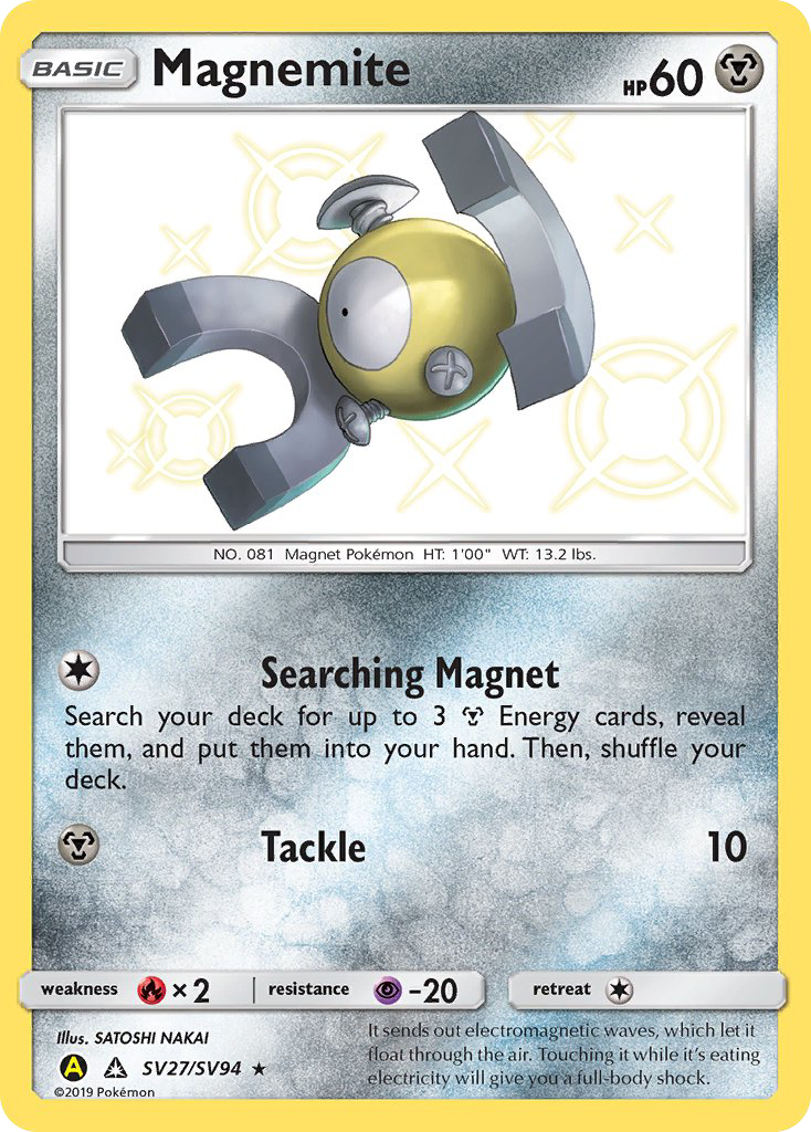 Magnemite (SV27/SV94) [Sun & Moon: Hidden Fates - Shiny Vault] | Good Games Morley